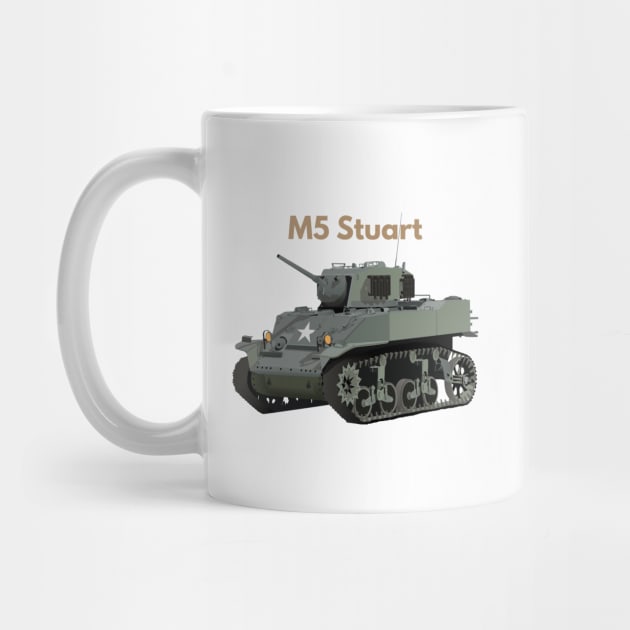 M3/M5 Stuart American WW2 Tank by NorseTech